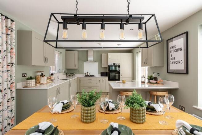 The kitchen/breakfast area is the hub of this family home