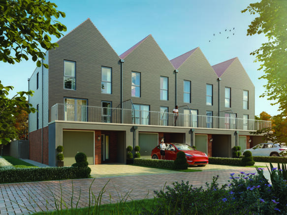 Exterior image of the Kensington house type with Grey Clad