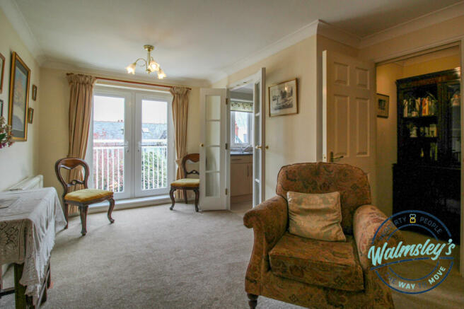 Sitting room with spacious walk in storage