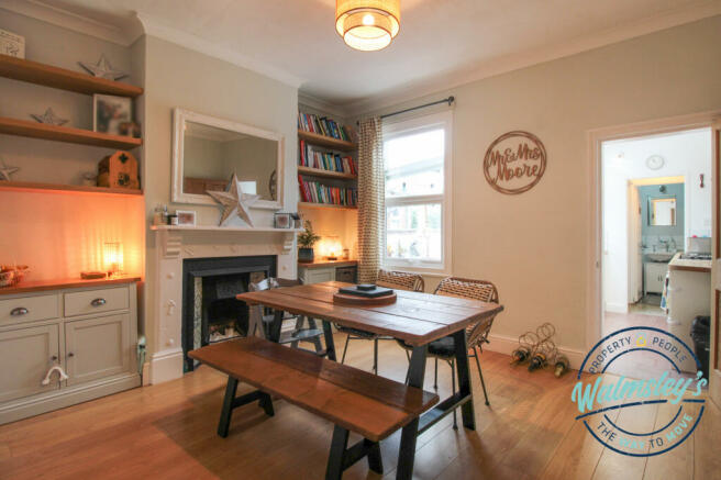 Dining room heading towards kitchen