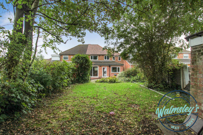 Rear gardens and elevation