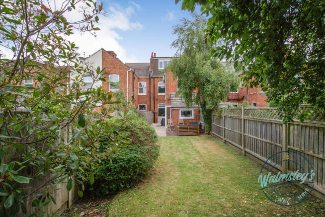 Rear gardens and elevation