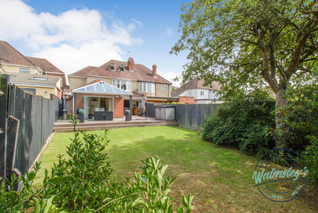 Rear gardens toward home