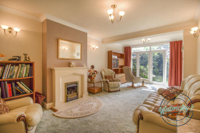 Extended sitting room towards South facing gardens