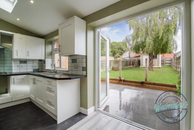 French doors to gardens