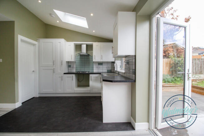Kitchen with separate utility room