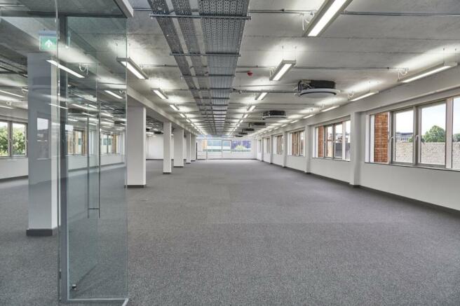 Conventional open plan office floor