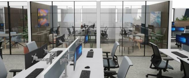 Office fitout CGI - for indicative purposes only