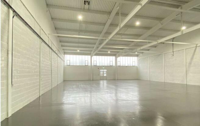 Unit F interior 6354 sq ft Industrial space