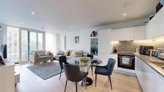Spacious living & dining room at Royal Crest Avenu