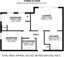 26 Piazza House Cannons Wharf, Tonbridge floor pla