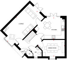 ground floor floor plan 4 bedroom ashtree home