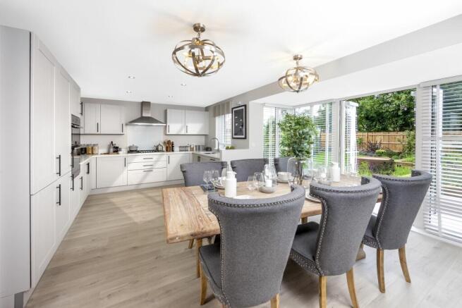 kitchen/dining area holden 4 bedroom home