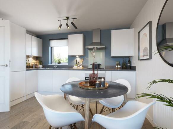 alverton kitchen and dining room open plan internal view