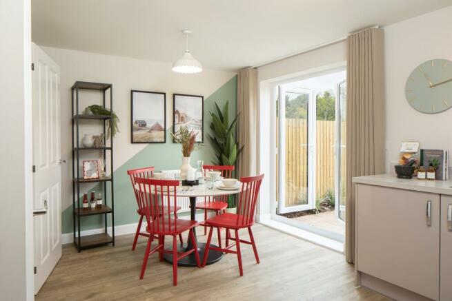 Open-plan kitchen and dining room in an Archford