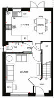 Ground floor plan of our 3 bed Ellerton home