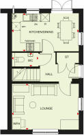 Ground floor plan of our 3 bed Moresby home