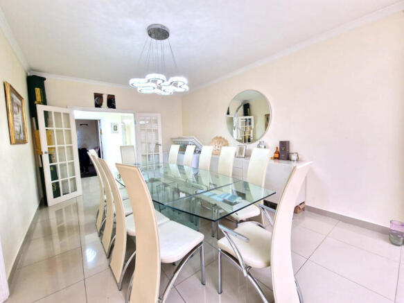 A larger than average extended semi detached fami