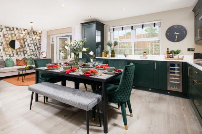 Inside view 4 bedroom Kirkdale kitchen with dining space