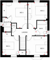 First floor of the 4 bed Kirkdale