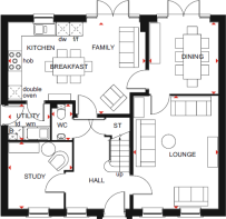 BDW CAMBS THE WILLOWS CHELWORTH GF PLAN