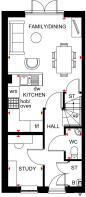 Ground floor plan of kingsville at pebble walk