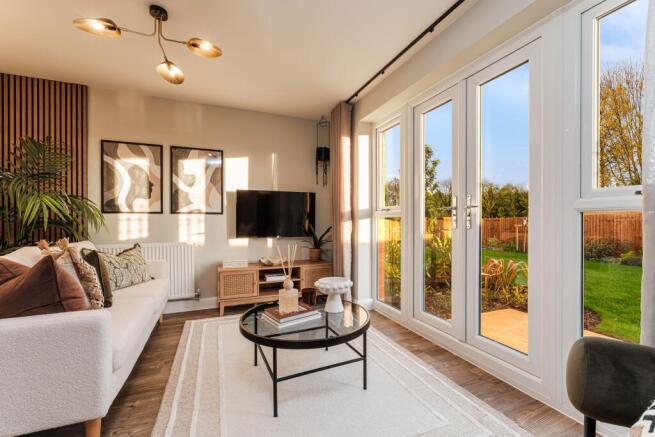 Interior view of the lounge in our 2 bed Denford home