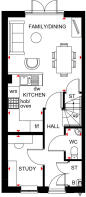 Ground floor plan of kingsville at pebble walk