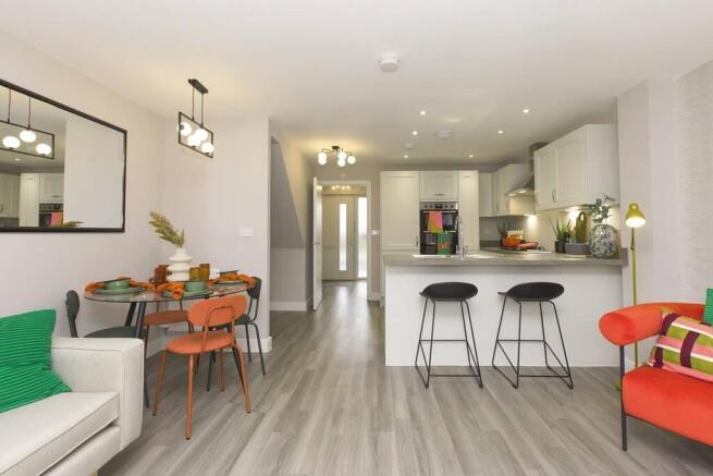 Open plan layout - typical Taylor Wimpey home