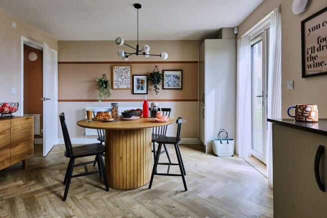 Enjoy meal times with a view of the garden