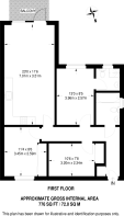 Floorplan area for info only, not for £/sq. ft valuation