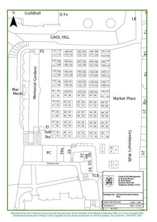 Stall number layout