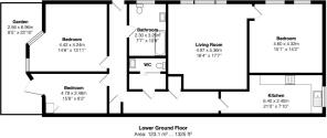 Basement Flat, 32 Victoria Road - floorplan 2d