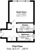 Flat 4, 32 Victoria Road - floorplan 2d