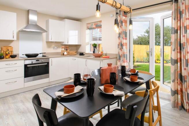 Internal image of the Ellerton kitchen dining room