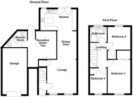 46, Dunoon Close, Ingol, Preston - all floors.JPG