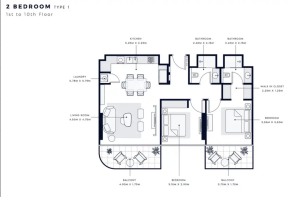 Floor plan-2BHK