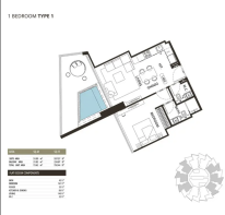 1BR-Floor Plan