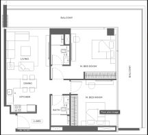2BR-Floor Plan