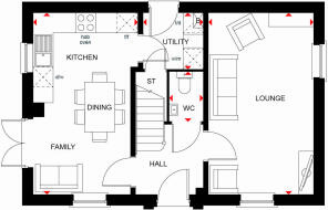 Ground floor of the 3 bed Hadley