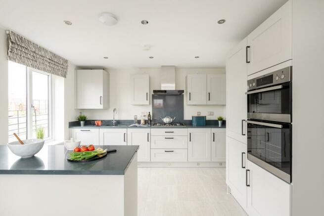 Select from a range of kitchen cabinets and worktops