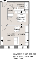 Apt 107, 207, 307 - 