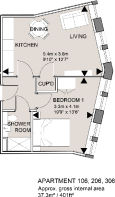Apt 106, 206, 306 - 