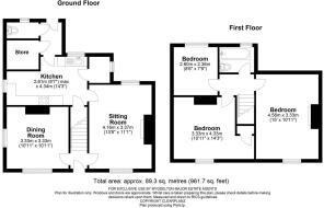 1 Manor Farm Cottages, Ham - Floorplan
