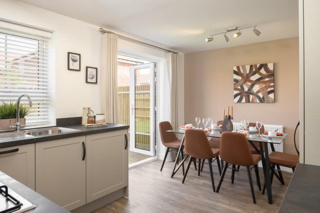 Dining area in a 3 bed Ellerton