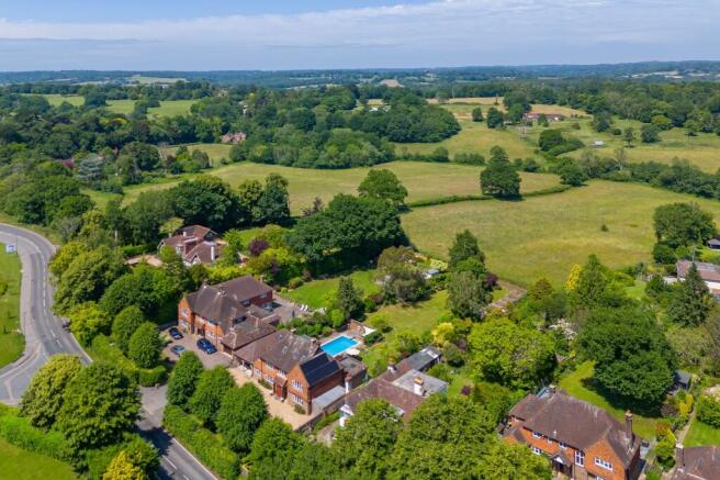 Surrounded by countryside