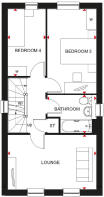 First floor plan of the Grange
