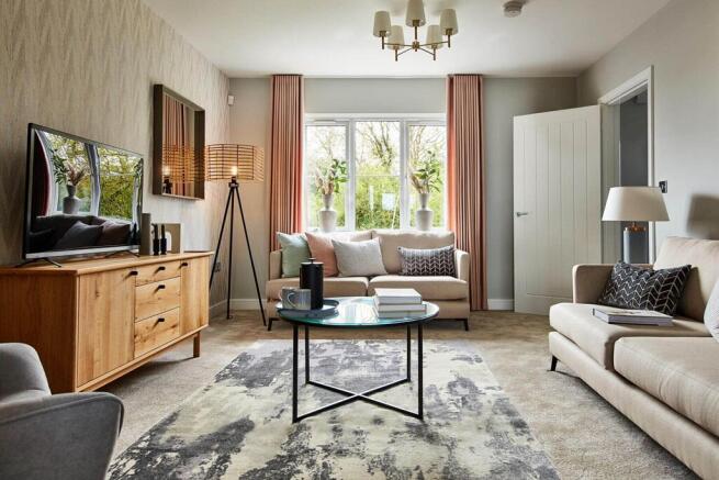 A warm and inviting living room is the great place to unwind