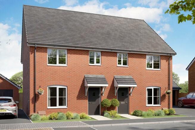 The 3 bed Byford features a spacious open-plan kitchen & double doors to the garden