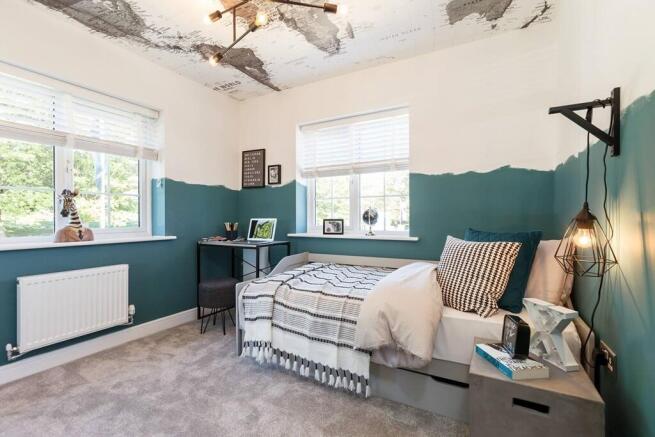 The third bedroom is ideal for a child's room